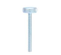 5 unids M3 Flat Knurled Head Bolt Zinc Plateado Steel Steel Knurled Head Thumb Thumb Tornillo para herramientas eléctricas(M3*30（5pcs）)