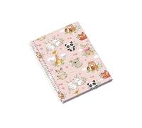 5 X Cuaderno Espiral C/Dura A5 120F 70G Petsfrwdld Quadriculado
