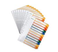 5 x Leitz Registro PC escribir A4 1 - 12 transp 1294 - 00 - 00