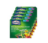 5 x mini toppits® Cremallera bolsa/bolsa multiusos 150 ml (20 x 20 x 380 ml/Ziploc cierre)