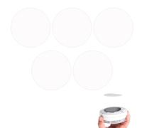 5 x Soporte Detector de Humos - Almohadillas Adhesivas, Montaje Sin Taladro - Compatibles con Detectores de Incendios, Gas y Monóxido de Carbono