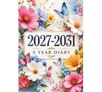 5 Year Diary 2027-2031 A4: 60-Month Calendar Organizer Two Pages Per Month from January 2027 to December 2031 with UK Holidays