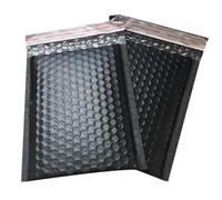 50/25 sobres acolchados autosellados de color rosa, bolsas de regalo, embalaje negro/azul para pequeñas empresas, negro, 25 x 30 cm, 50 unidades