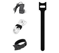 50 bridas reutilizables en forma de T, correas de cable, bridas de alambre para electrónica (negro, 15 cm)
