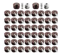 50 conectores ocultos para gabinete, clips de placa 3 en 1 gruesos con tornillos en forma de U, conectores ocultos para gabinetes