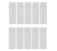 50 cubiertas de ranura para panel eléctrico, cubiertas de agujero de caja de fusibles ABS blanco para tableros de distribución estándar, rellenos en blanco a presión para ranuras no utilizadas 54 x 9