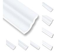 50 metros de molduras de techo de poliestireno XPS, molduras de estuco, lista de acabado para techo, blanco, 35 x 35 mm, perfiles decorativos, listones de poliestireno, molduras de techo, molduras