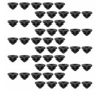 50 ojales de barandilla de cable, funda protectora de goma negra para cables de 1/8 pulgadas, 5/32 pulgadas, 3/16 pulgadas, fundas protectoras para postes de metal