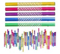 50 Pcs Campanas De Viento Campanillas De Viento Tubos Vacíos Tubo De Carillón De Viento Suministros De Carillón De Viento De Bricolaje Metal Aluminio Niño Materiales Hechos a Mano