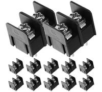 50 Piezas Bloque de Terminales Pcb de 2 Pines Negro, Paso 7, 62