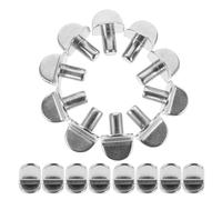 50 Piezas Clavija de Estante en L de Aleación de Zinc, Plata | Soporte Firme para Tablero y Mueble, Alta Capacidad de Carga, Bordes Seguros, Cocina y Librería