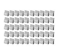 50 Piezas Clip de Cable de Acero Inoxidable Kit de Abrazadera de Soporte de Fijación de Cable de 2 Cables para Organización y Mantenimiento de Paneles Solares y Módulos