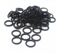 50 piezas de sellado de plástico negro O para anillos para sistemas de agua de jardín con para necesidades de interfaz de anillo