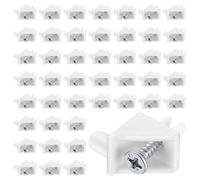 50 piezas de soportes para estantes, soportes de repisa 101558 compatibles con IKEA PAX y KOMPLEMENT, repuestos para armarios, blanco (50, blanco) (50, blanco)