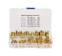 50 piezas insertos de rosca autorroscantes Kit de reparación de bujes de tornillo herramienta de reparación de roscas M3 / M4 / M5 / M6 / M8 / M10 / M12