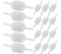 50 Piezas Micropulsador Enclavamiento Pequeño, Blanco | Interruptor Trifasico, Encendido Apagado, Botón Pulsador para Antorcha, Aluminio Abs, para Bricolaje Electrónico