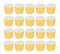 50 Piezas Moldes de Papel para Cupcakes Dorados, Desechables | Papel Biodegradable, Limpieza Fácil, para Postres, Fiestas y Bodas, Uso Macarons Estilo Aleatorio