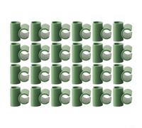 50 pinzas para plantas para enrejado, clips de fijación de plástico PP para varillas de 11/16/20 mm, sistema de sujeción robusto para tomates y plantas trepadoras en el jardín, verde (20 mm)