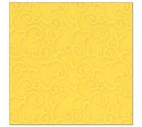 50 Servilletas "ROYAL Collection" Pliegue-1/4 40 cm x 40 cm amarillo "Casali"