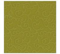 50 Servilletas "ROYAL Collection" Pliegue-1/4 40 cm x 40 cm verde oliva "Casali"