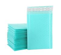50 sobres acolchados de burbujas de polietileno de color rosa, bolsas de polietileno con forro de burbujas a granel para envío, embalaje, autosellado, azul, 50 unidades, 20 x 25 cm