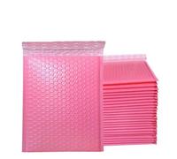 50 sobres de burbujas azules, sobres impermeables de varios tamaños, bolsa de sobre de envío, bolsas de embalaje autoselladas para correo de espuma, color rosa, 11 * 15cm