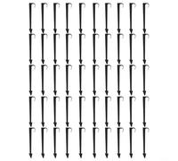 50 soportes de manguera de jardín de polietileno para tuberías de arcilla de goteo, soporte de manguera seguro para tubos de polietileno de 1/2 3/4 pulgadas compatible con riego de jardín (16 mm)
