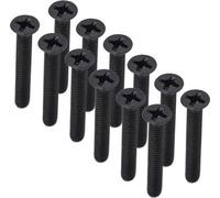 50 tornillos M3 avellanados - norma DIN 965, galvanizados en - Kit de surtido de tornillos para máquinas - Tamaño M3x16.