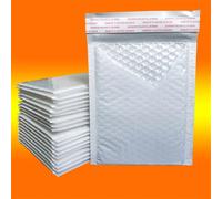 50 Uds. Bolsa de burbujas impermeable de película nacarada, bolsa exprés de embalaje, bolsa autosellada de espuma blanca, bolsa de envío, sobre grueso 20*25cm