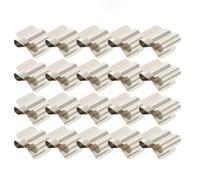50 Uds. Clips de cable de panel solar Clip de cable de acero inoxidable profesional PV Clips de cable Clips de alambre Fotovoltaico Abrazadera de cable 1.88X1.25X0.60cm