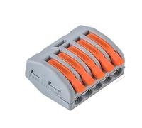 50 Uds CMK 41 Conectores Rápidos De Cable Palanca 3 4 5 Puertos Abrazadera Eléctrico Bloque Terminales Doméstico 0,08-4mm²/ 28-11AWG(CMK415(5P))