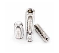 50 Uds M1.6 DIN916 A2 304 hexagonal de acero inoxidable zócalo juego puntas copa Allen tornillo perno prisionero(M1.6 * 3)