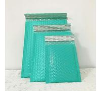 50 Uds. Sobres acolchados de burbujas de tamaño pequeño para regalo, bolsa de sobre de correo para cosas pequeñas, sobres forrados con joyería, autosellado-Azul-13 * 15cm