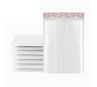 50 Uds. Sobres de burbujas polietileno blanco, bolsa acolchada autosellada, bolsas sobre, paquete envío libros para Cosméticos(15 * 18cm)
