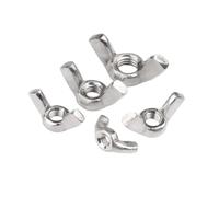 50 Uds tuercas de ala de acero inoxidable 304 tuerca de apriete manual lingote tuercas de mariposa accesorios de sujeción M3-M12(M8)