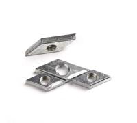50 unids/lote tuerca rombo de acero al carbono tuercas cuadradas M4 M5 M6 M8 for perfil de aluminio GB serie 3030 4040(30S,M4)