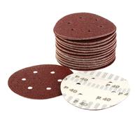 50 x discos de lija klingspor ps18ek 150 mm grano 40 de velcro gancho