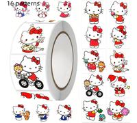 500 pegatinas de Sanrio, con 16 estilos de patrones, adecuadas para decorar tabletas, patinetas, portátiles, fundas de teléfono, etc., una opción para regalos diarios o festivos
