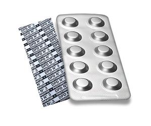 500 tabletas de reactivo DPD 3 para fotómetro para medir: cloro total, cloro unido en el agua de la piscina - Adecuado para PoolLab y otros fotómetros de mano