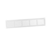 500x100mm Rejilla de Ventilación con Mosquitera - Rejillas de Aireación Metálicas - Acero, Blanco