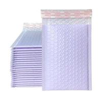50PCS/Lote Bolsas De Sobres De Burbujas De Papel Kraft Diferentes Especificaciones Sobres De Envío Acolchados Con Bolsa De Envío De Burbujas-Púrpura-13 * 15cm