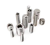 50pcs M3x6mm,DIN913 304 Acero inoxidable Allen Hex Hex Hexagon Socket Point Point Set Tornillo End Grub Sin Cabeza Bol