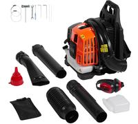 VEVOR Soplador de Hojas de Gas 52 CC Soplador de Nieve de Mochila 2 Tiempos con Tanque de Combustible 1,37 L Volumen de Aire de 480 CFM para Cuidado del Césped, Limpieza de Hojas, Eliminación de Nieve