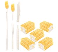 52 Piezas Plumero Atrapapolvo Antiestático Plumero Duster Recambios para Plumero de Polvo Colector de Polvo Electrostático para Polvo Limpiar Persianas Pelo de Animales con 50 Recambios & 2 Mango