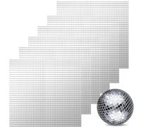 5200 azulejos autoadhesivos de espejo, mini espejos cuadrados, azulejos de mosaico adhesivos para bola de discoteca, arte, manualidades, decoración del hogar (5 x 5 mm)