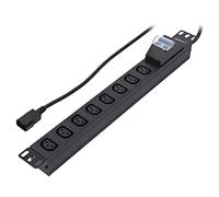 Qoltec PDU regleta protección sobrecarga RACK 19 53999