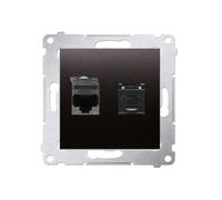 54 MÓDULO ANTRACITA ENCHUFE ORDENADOR 2X PREMIUM 54 D62.01/48