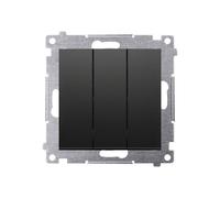 54 MÓDULO NEGRO MATE CONECTOR 3X ABRAZADERAS PREMIUM DW31.01/49