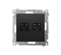 54 MÓDULO NEGRO MATE ENCHUFE ORDENADOR 2X PREMIUM 54 D62.01/49