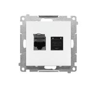 GN.2-KR.KOM.RJ45 K.6 P.BLANCO MATE SIMON5 T62.01/111